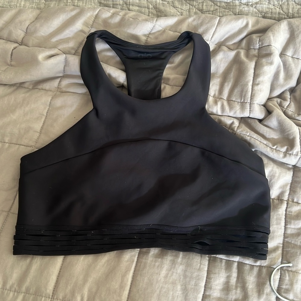 Alo Yoga Black sports bra size Large L